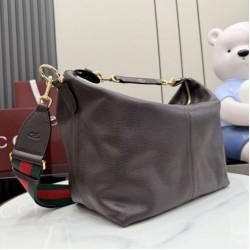 Replica di lusso Borsa a tracolla grande Gucci Brera 866938 Caffè Imitazioni Cloni Borsa a tracolla grande Gucci Brera 866938 Caffè firmate