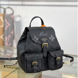 Replica di lusso Zaino Louis Vuitton modello M47072 con chip MB163c premium Nero Imitazioni Cloni Zaino Louis Vuitton modello M47072 con chip MB163c premium Nero firmate