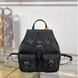 Cloni Zaino Louis Vuitton modello M47072 con chip MB163c premium Nero firmate