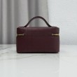 Borsa a mano Dior Trianon Soft Vanity Mini Chain S4613 Borgogna