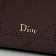 Borsa a mano Dior Trianon Soft Vanity Mini Chain S4613 Borgogna