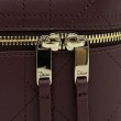 Borsa a mano Dior Trianon Soft Vanity Mini Chain S4613 Borgogna