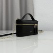 Imitazioni borse griffate a mano Dior Trianon Soft Vanity Mini Chain S4613 Nera