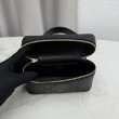 Imitazioni borse griffate a mano Dior Trianon Soft Vanity Mini Chain S4613 Nera