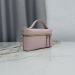 Borsa a mano Dior Trianon Soft Vanity Mini Chain S4613 Rosa