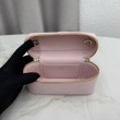 Borsa a mano Dior Trianon Soft Vanity Mini Chain S4613 Rosa