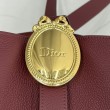 Borsa a secchiello medio Dior Médaillon M1532 Borgogna