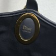 Borsa a secchiello medio Dior Médaillon M1532 Dior Oblique blu