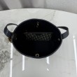 Borsa a secchiello medio Dior Médaillon M1532 Dior Oblique blu
