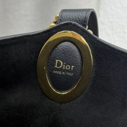 Borsa Replica 1:1 a secchiello medio Dior Médaillon M1532 Nero