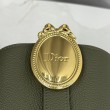 Borsa a secchiello medio Dior Médaillon M1532 Verde scuro