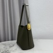 Borsa a secchiello medio Dior Médaillon M1532 Verde scuro