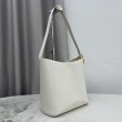 Borsa a secchiello medio Dior Medalillon M1532 Bianco