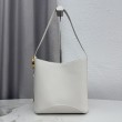 Borsa a secchiello medio Dior Medalillon M1532 Bianco