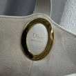 Borsa a secchiello medio Dior Medalillon M1532 Bianco