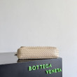 Borsa a spalla Bottega Veneta Madison Intrecciato Ecru-Muse