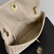Borsa a spalla Bottega Veneta Madison Intrecciato Ecru-Muse