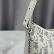 Borse Replica a tracolla Dior 30 Montaigne Miss Caro Oblique beige/grigio