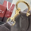 Borsa a tracolla grande Gucci Brera 866938 Caffè