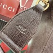Borsa a tracolla grande Gucci Brera 866938 Caffè