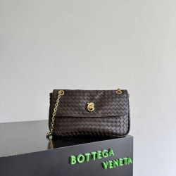 Borse Imitazioni a tracolla Madison di Bottega Veneta intrecciata Borgogna