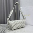 Bora Pari all'originale replica a tracolla piccola Dior D-Journey M2416 beige/grigio