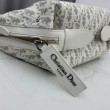 Bora Pari all'originale replica a tracolla piccola Dior D-Journey M2416 beige/grigio