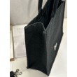 Borse Replica Alta Qualità Dior media Book Tote con tracolla api nero