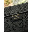 Borse Replica Alta Qualità Dior media Book Tote con tracolla api nero