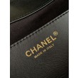 Borsa shopping Chanel 2026 rafia intrecciata AS6090 albicocca