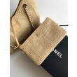 Borsa shopping Chanel 2026 rafia intrecciata AS6090 Nero