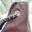 Borsa shopping Chanel piccola/grande AS6095/AS6090 con pochette Borgogna