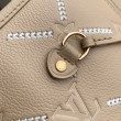 Borse Firmate Replica tote Louis Vuitton M29486 Neverfull MM ricamata marrone