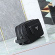Pochette da viaggio Prada nylon/pelle saffiano nera Pochette da viaggio Prada nylon/pelle saffiano nera