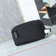 Pochette da viaggio Prada nylon/pelle saffiano nera Pochette da viaggio Prada nylon/pelle saffiano nera