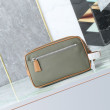 Pochette da viaggio Prada nylon/pelle saffiano oliva Pochette da viaggio Prada nylon/pelle saffiano oliva