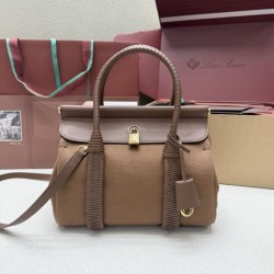 Cloni Borsa tote Loro Piana Loom L25/L32 marrone firmate