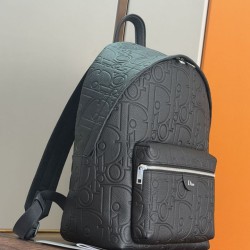 Replica di lusso Zaino Dior Rider con cerniera Oblique Nero Imitazioni Cloni Zaino Dior Rider con cerniera Oblique Nero firmate