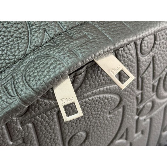 Replica di lusso Zaino Dior Rider con cerniera Oblique Nero Imitazioni Cloni Zaino Dior Rider con cerniera Oblique Nero firmate