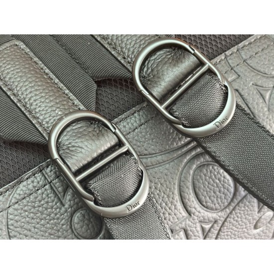 Replica di lusso Zaino Dior Rider con cerniera Oblique Nero Imitazioni Cloni Zaino Dior Rider con cerniera Oblique Nero firmate