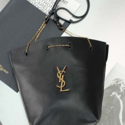 Sito Replica Borsa a secchiello YSL Saint Laurent Pochon nero Imitazioni Replica perfette Borsa a secchiello YSL Saint Laurent Pochon nero