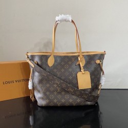 Replica perfette Borsa Louis Vuitton Neverfull Inside Out M28376 marrone
