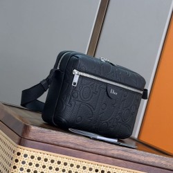 Replica perfette Borsa a tracolla Dior Rider con cerniera Nero