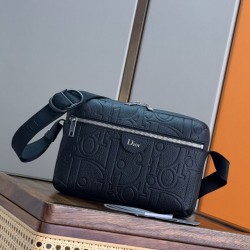 Replica perfette Borsa a tracolla Dior Rider con cerniera Nero