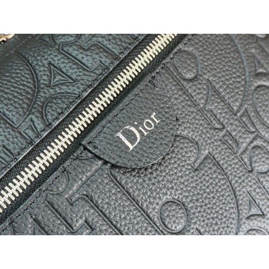 Sito Replica Borsa a tracolla Dior Rider con cerniera Nero Imitazioni Replica perfette Borsa a tracolla Dior Rider con cerniera Nero