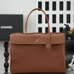 Replica perfette Borsa tote Chanel AS6289 Jennie marrone