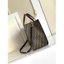 Borsa shopper Tote Fendi FF jacquard marrone Borsa shopper Tote Fendi FF jacquard marrone