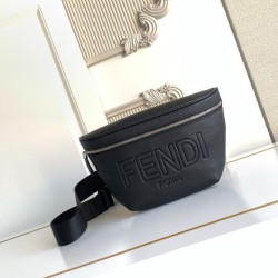 Replica perfette Marsupio Fendi FF in tessuto Nero