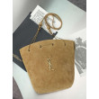 Borsa a secchiello YSL Saint Laurent Pochon marrone Borsa a secchiello YSL Saint Laurent Pochon marrone