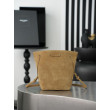 Borsa a secchiello YSL Saint Laurent Pochon marrone Borsa a secchiello YSL Saint Laurent Pochon marrone